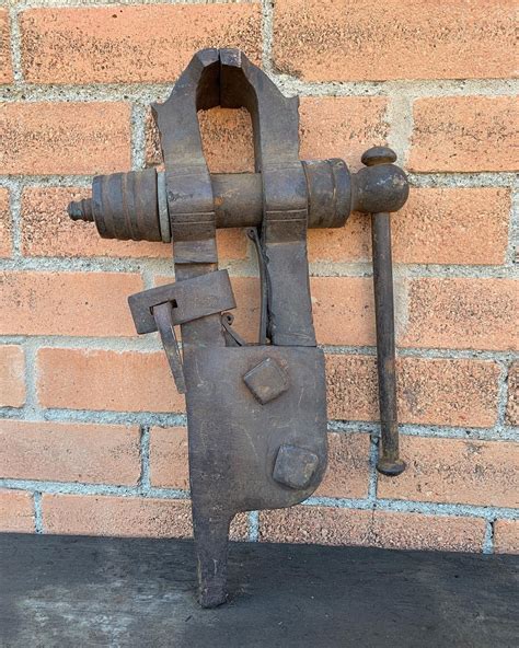 Hand Forged French Style Leg Vise Blacksmithing Forging Blacksmith