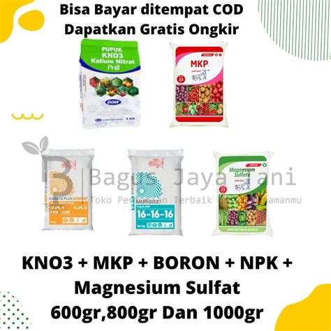 Jual KNO3 PUTIH MKP PAK TANI BORON NPK 16 16 16 MAGNESIUM SULFAT PAKET