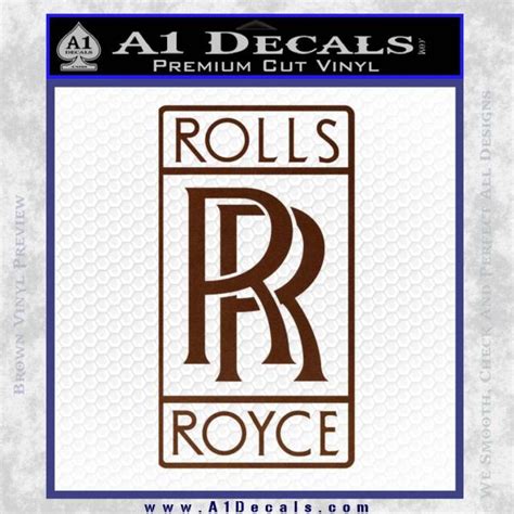 Rolls Royce Emblem Decal Sticker D1 A1 Decals