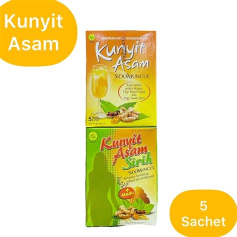 Jual Kunyit Asam Sirih Sidomuncul Isi Sachet Shopee Indonesia