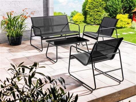 LIVARNO home Loungeset 4 teilig ideal für den Garten von Lidl für 149