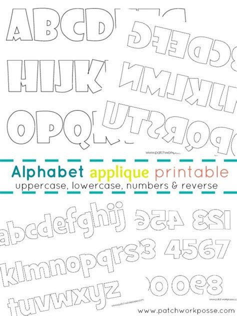 Printable Letter Templates Applique Letter Templates Free