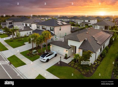 american gated community houses  rural  suburbs view
