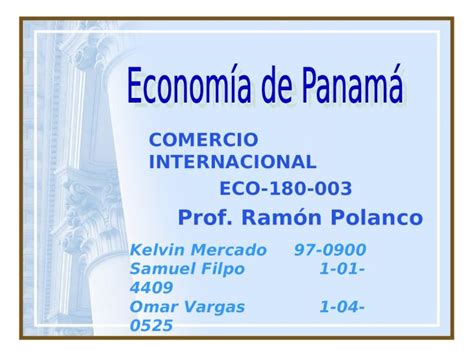 Ppt Economia De Panama 2 Dokumen Tips