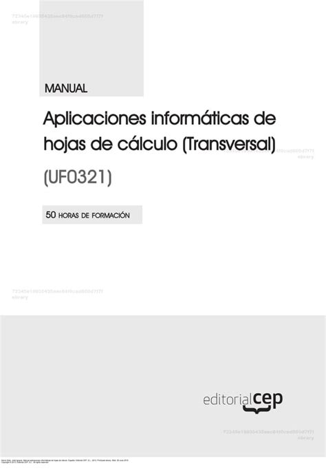 Manual Aplicaciones Inform Ticas De Hojas De C Lculo PDF Descarga