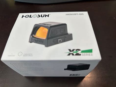 Holosun HE509T GR X2 Green 2 MOA Dot 32 MOA Circle Solar Reflex