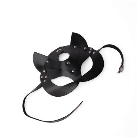 erotische Frauen Sexy Maske Halbgesicht Fuchs Cosplay Ledermaske ...