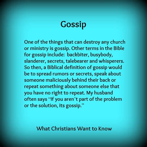 Bible Gossip Quotes - ShortQuotes.cc