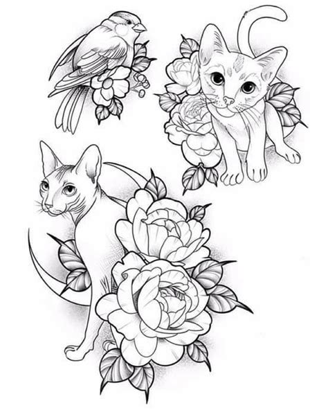 Pin by pussy sad on der Fühllehre Cat tattoo Tattoo design drawings Cute tattoos