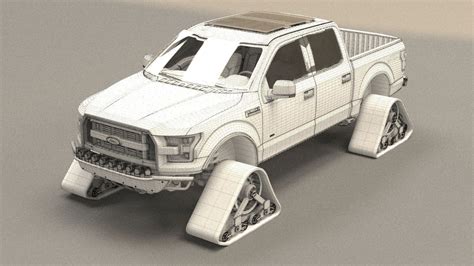 FORD F150 Raptor Monster Energy 3D Model Max Obj 3ds Fbx CGTrader