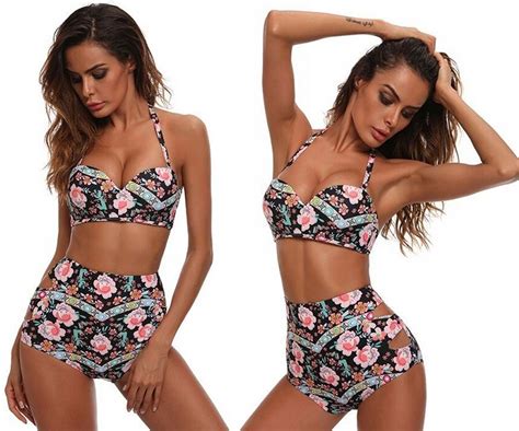 STRÓJ KĄPIELOWY PUSH UP BIKINI WYSOKI STAN L 131791252 ERLI pl