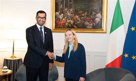 COP28 President Designate Meets With Italian Prime Minister Giorgia