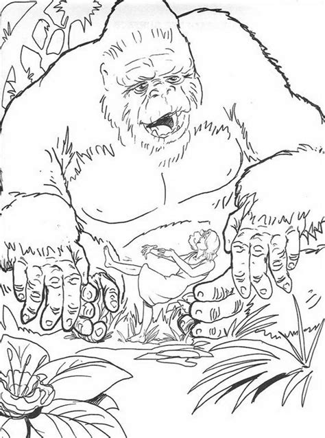 King Kong Da Colorare 25 Disegni Da Colorare