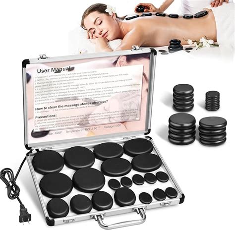 Amazon Granpay PCS Hot Stones For Massage With Warmer Hot