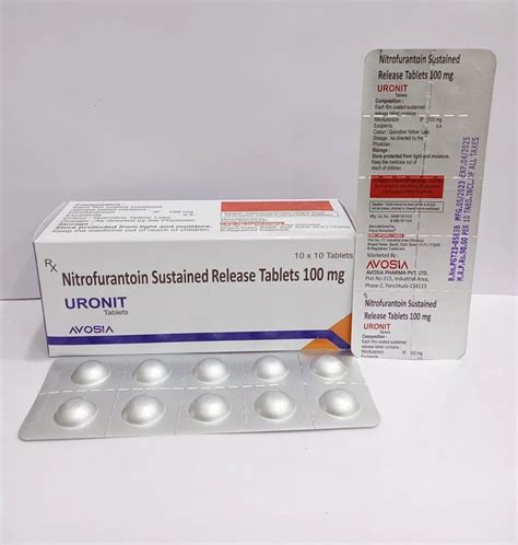 Nitrofurantoin Sustained Release Tablets 100 Mg At Rs 900 Box