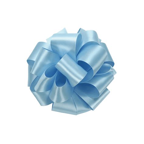 Light Blue Double Faced Satin Ribbon Enviropackaging