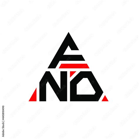 Fno Triangle Letter Logo Design With Triangle Shape Fno Triangle Logo