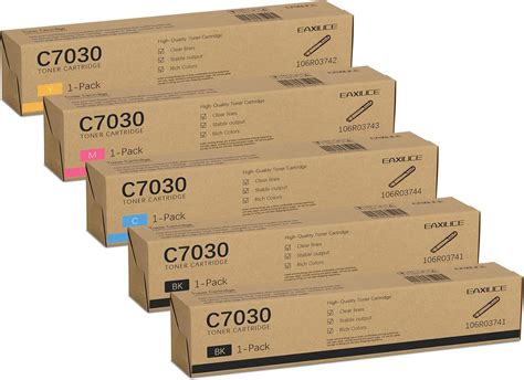 Amazon.com: VersaLink C7020 /C7025 /C7030 Toner Cartridges (5Pack, 2BK ...