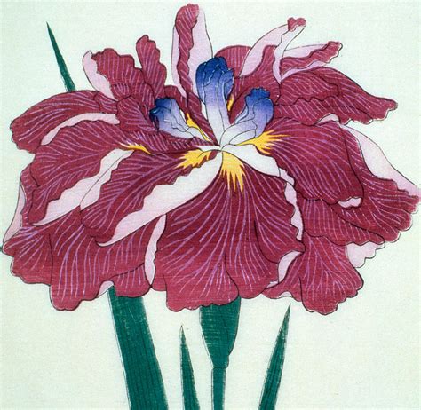 Japanese Flower Painting by Japanese School