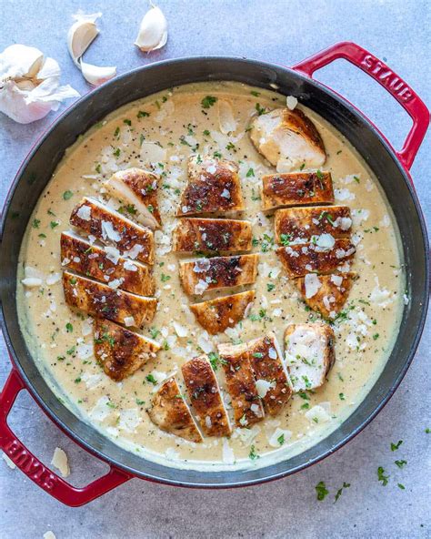 Creamy Garlic Parmesan Chicken Healthy Fitness Meals