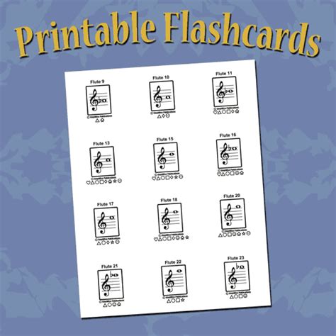 Beginning Band Flashcards Note Names And Fingerings Stepwise Publications Materials For