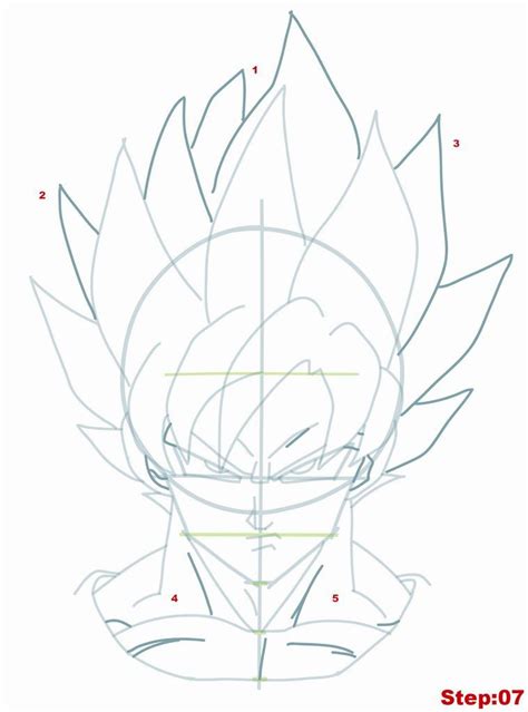 Goku Sketch Step By Step at PaintingValley.com | Explore collection of ...