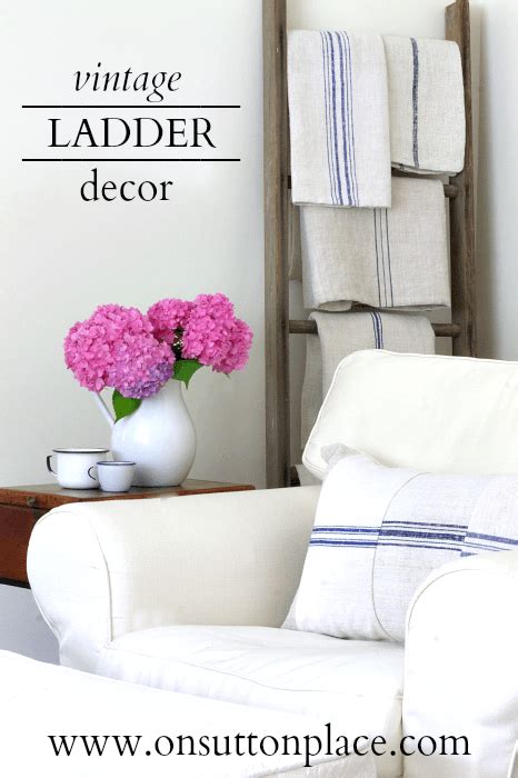 Vintage Ladder Decor - On Sutton Place