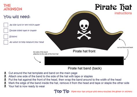 printable pirate hat 2