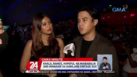 Khalil Ramos Hopeful Na Maibabalik Ang Ninakaw Sa Kanilang Vintage Suv