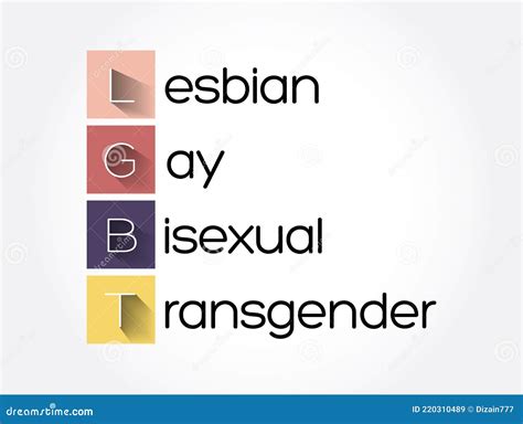 LGBT Lesbian Gay Bisexual Transgender Acronym Concept Background Stock Illustration