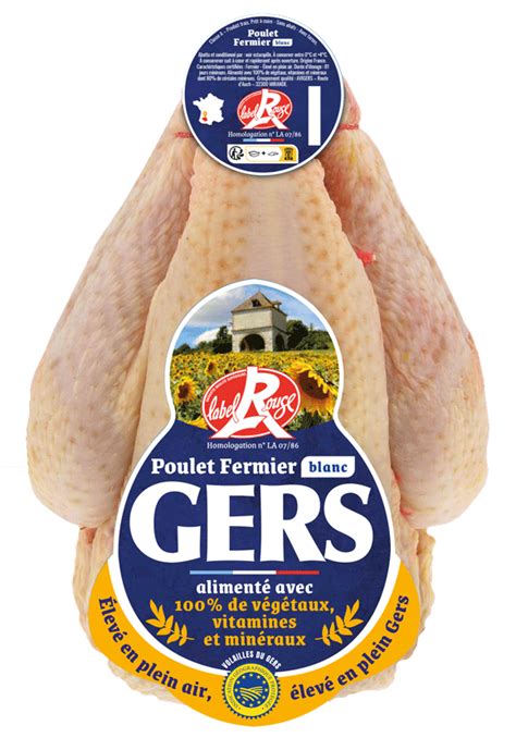 Poulet Fermier Blanc Label Rouge Poulet Du Gers