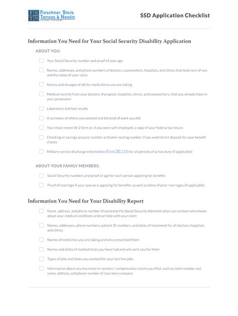 Fillable Online SSD Application Checklist Fax Email Print PdfFiller