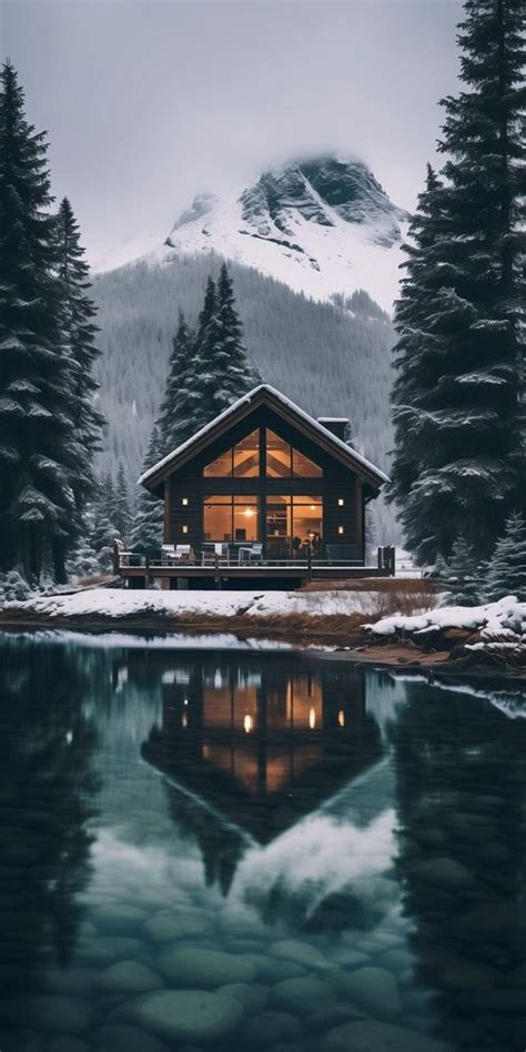 Cozy Cabin in the Snowy Mountains