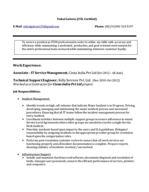 Resume Itil Certification - Chief Information Officer Cio Resume ...