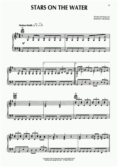 Stars On The Water Piano Sheet Music Onlinepianist