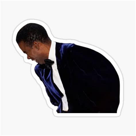 "Chris Rock gets slapped by Will Smith Funny Meme Oscars 2022" Sticker ...