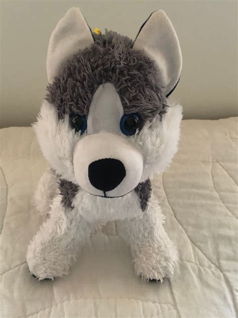 Husky Dog Blue Eyes Classic Toy Co Plush Stuffed Animal Etsy