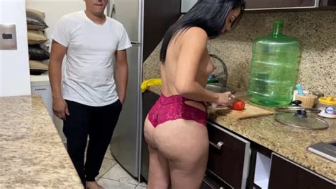 Year Old Girl With Huge Ass Cleaning The Kitchen In A Skirt And I Took The Opportunity To See