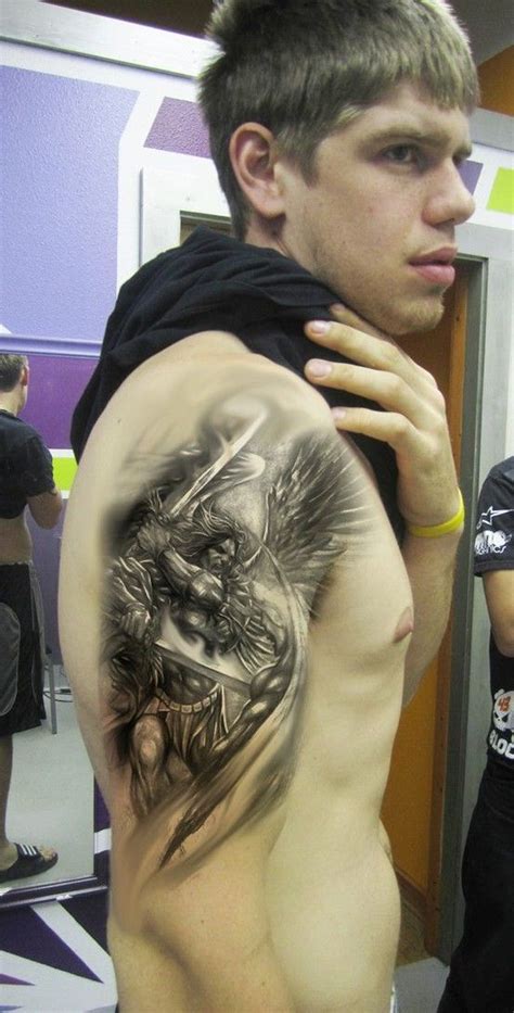 33+ Warrior angel tattoo ideas in 2021 | inktattoo