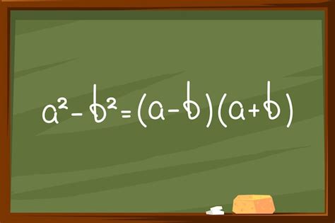 premium vector green chalkboard  math formula school board