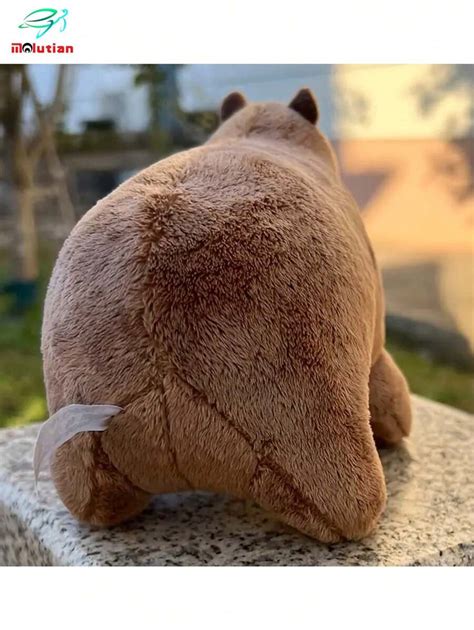 Molutian 2 Tamanhos Brinquedos de Pelúcia Animais de Simulação Capivara