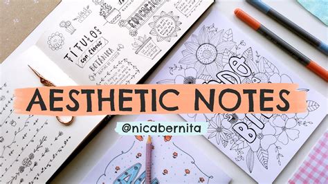 HOW TO TAKE AESTHETIC NOTES 🌼 BORDER DESINGS 🌿 TITLE IDEAS 🌻 FRONT PAGE ...