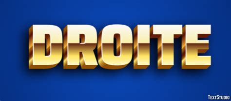 droite text effect  logo design word