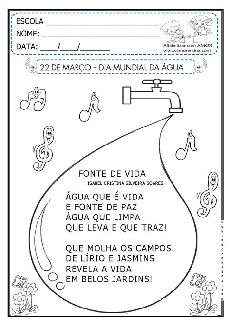 Atividades Sobre A Importancia Da Agua 5 Ano