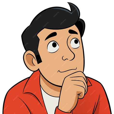 Thinking Man Vector Design | Premium AI-generated vector
