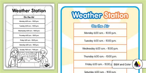 Weather Station Dramatic Play On The Air Sign Twinkl