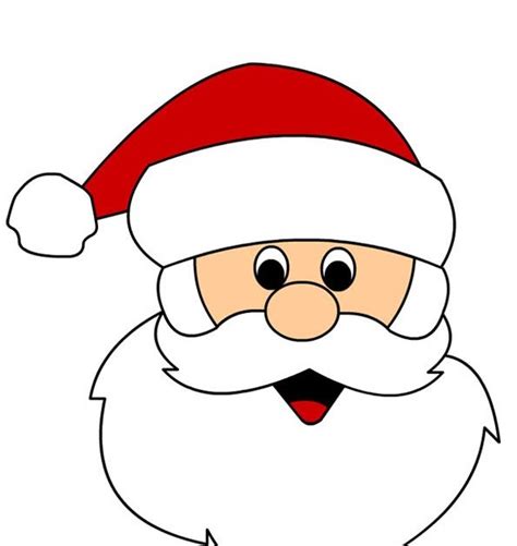 How To Draw Santa Claus Face Only - Howto Techno