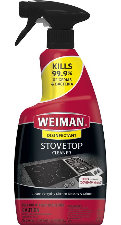 Weiman Ceramic Glass Stove Top Cleaner And Polish 22oz Daily Shine And Protectant For Glass