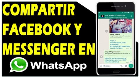 COMO COMPARTIR MI FACEBOOK EN WHATSAPP Compartir Perfil De Facebook Y