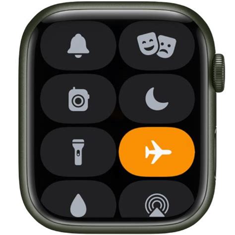 how to put apple watch in airplane mode